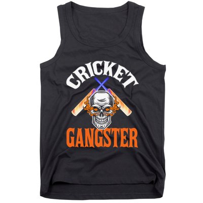 Funny Cricket Gangster Quote Cricket Player Tank Top