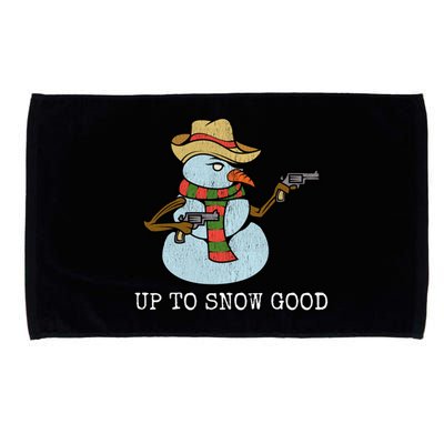 Funny Christmas Gift Up To Snow Good Bad Snow Gift Microfiber Hand Towel