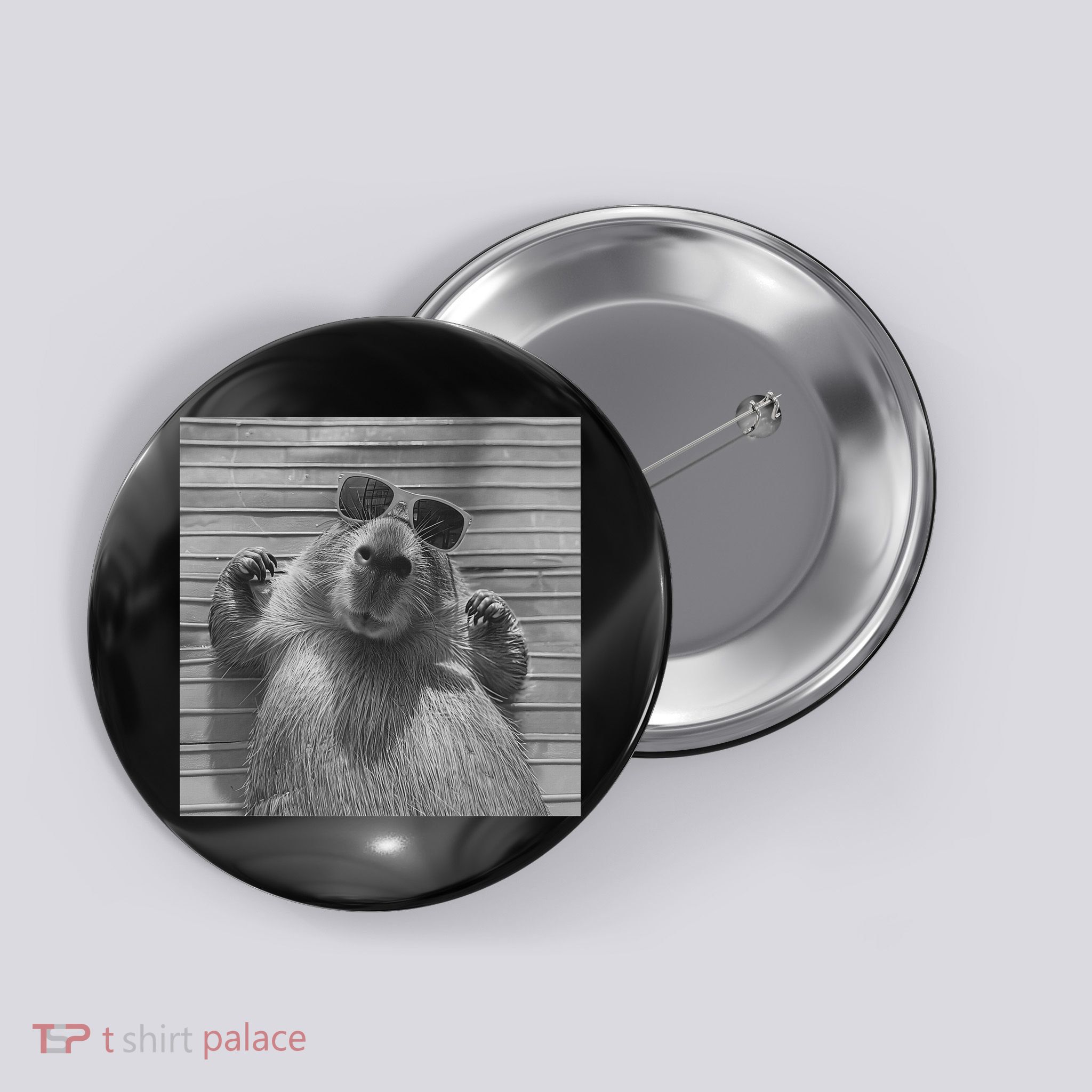 Funny Capybara Gifts Cool Capybara Selfie Button