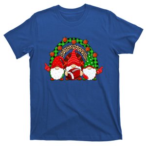 Football Christmas Gnomes Football Player Xmas Party Cool Gift T-Shirt