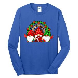 Football Christmas Gnomes Football Player Xmas Party Cool Gift Tall Long Sleeve T-Shirt