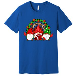 Football Christmas Gnomes Football Player Xmas Party Cool Gift Premium T-Shirt