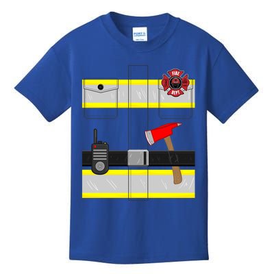 Fire Costume Gift Firefighter Costume Halloween Gift Kids T-Shirt