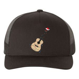 Funny Christmas Guitar Tree Xmas Guitarist Gift Yupoong Adult 5-Panel Trucker Hat