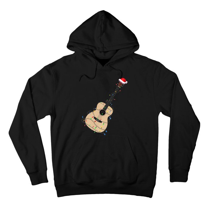 Funny Christmas Guitar Tree Xmas Guitarist Gift Hoodie