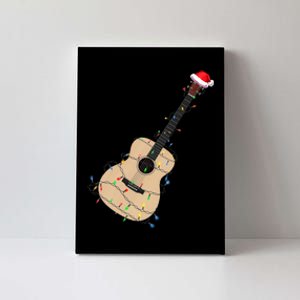 Funny Christmas Guitar Tree Xmas Guitarist Gift Canvas