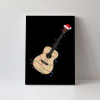 Funny Christmas Guitar Tree Xmas Guitarist Gift Canvas