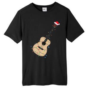 Funny Christmas Guitar Tree Xmas Guitarist Gift Tall Fusion ChromaSoft Performance T-Shirt