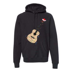 Funny Christmas Guitar Tree Xmas Guitarist Gift Premium Hoodie