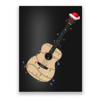 Funny Christmas Guitar Tree Xmas Guitarist Gift Poster