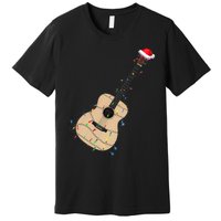 Funny Christmas Guitar Tree Xmas Guitarist Gift Premium T-Shirt