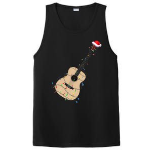 Funny Christmas Guitar Tree Xmas Guitarist Gift PosiCharge Competitor Tank