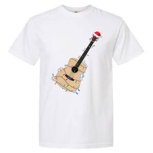 Funny Christmas Guitar Tree Xmas Guitarist Gift Garment-Dyed Heavyweight T-Shirt