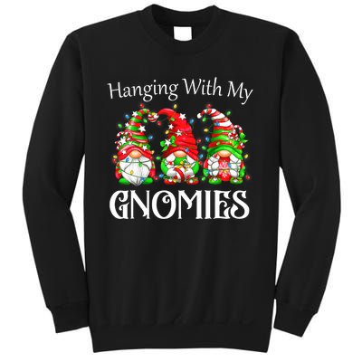 Funny Christmas Gnome Hanging With My Gnomies Family Pajamas Sweatshirt