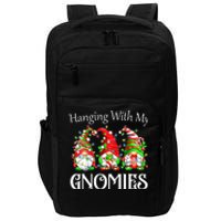 Funny Christmas Gnome Hanging With My Gnomies Family Pajamas Impact Tech Backpack