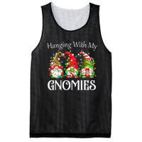 Funny Christmas Gnome Hanging With My Gnomies Family Pajamas Mesh Reversible Basketball Jersey Tank