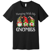 Funny Christmas Gnome Hanging With My Gnomies Family Pajamas Premium T-Shirt