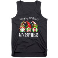 Funny Christmas Gnome Hanging With My Gnomies Family Pajamas Tank Top