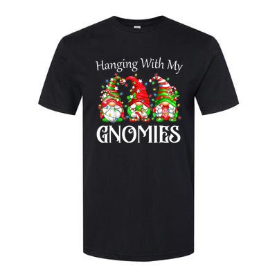 Funny Christmas Gnome Hanging With My Gnomies Family Pajamas Softstyle CVC T-Shirt