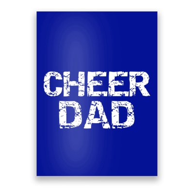 Father Cheerleading Gift From Cheerleader Daughter Cheer Dad Gift Poster