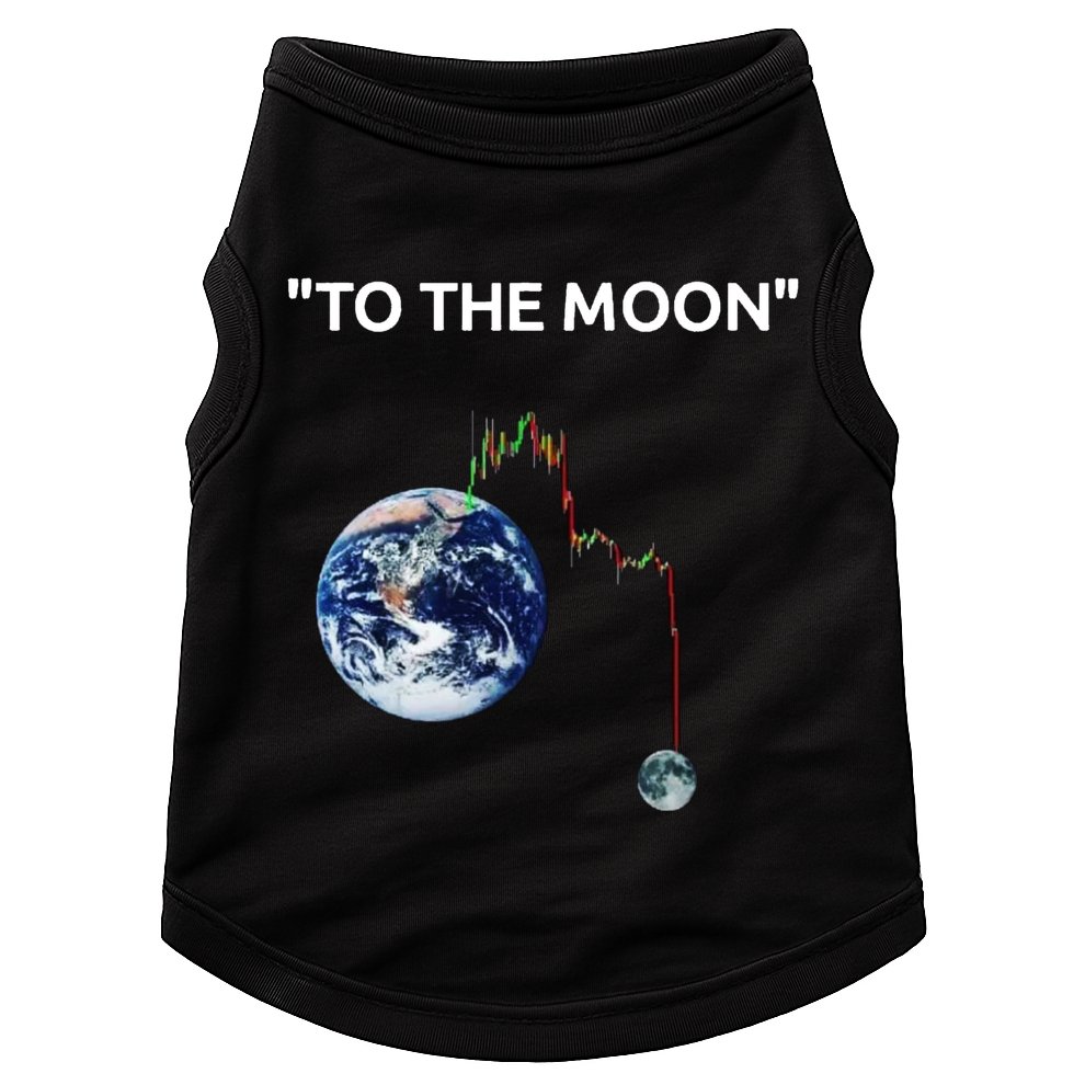 Funny Crypto Going Down To The Moon Doggie Tank