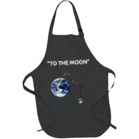 Funny Crypto Going Down To The Moon Apron