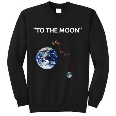 Funny Crypto Going Down To The Moon Sweatshirt