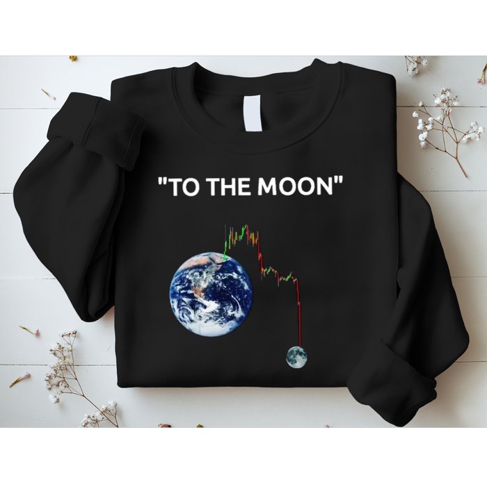 Funny Crypto Going Down To The Moon Sweatshirt