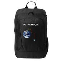 Funny Crypto Going Down To The Moon City Backpack