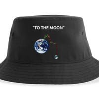 Funny Crypto Going Down To The Moon Sustainable Bucket Hat