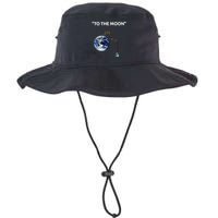 Funny Crypto Going Down To The Moon Bucket Hat