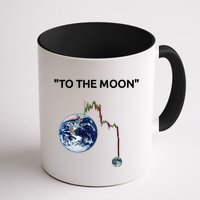 Funny Crypto Going Down To The Moon Mug