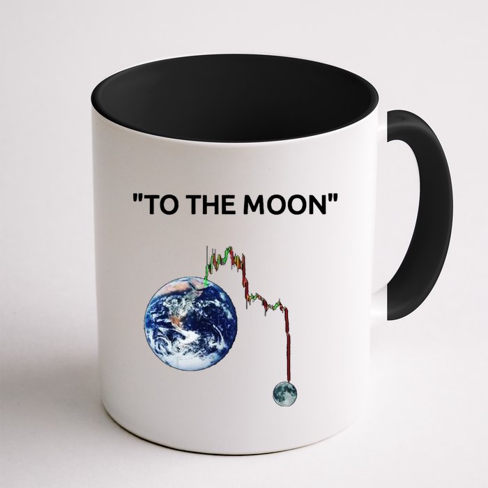 Funny Crypto Going Down To The Moon Mug