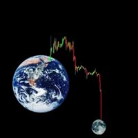 Funny Crypto Going Down To The Moon Mug