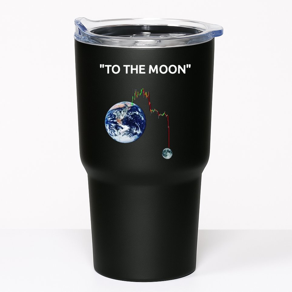 Funny Crypto Going Down To The Moon Tumbler