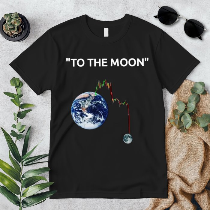 Funny Crypto Going Down To The Moon Premium T-Shirt