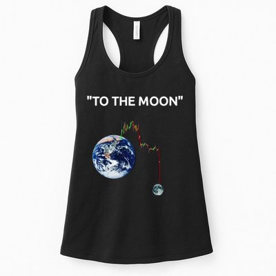Funny Crypto Going Down To The Moon Womens Tank Top