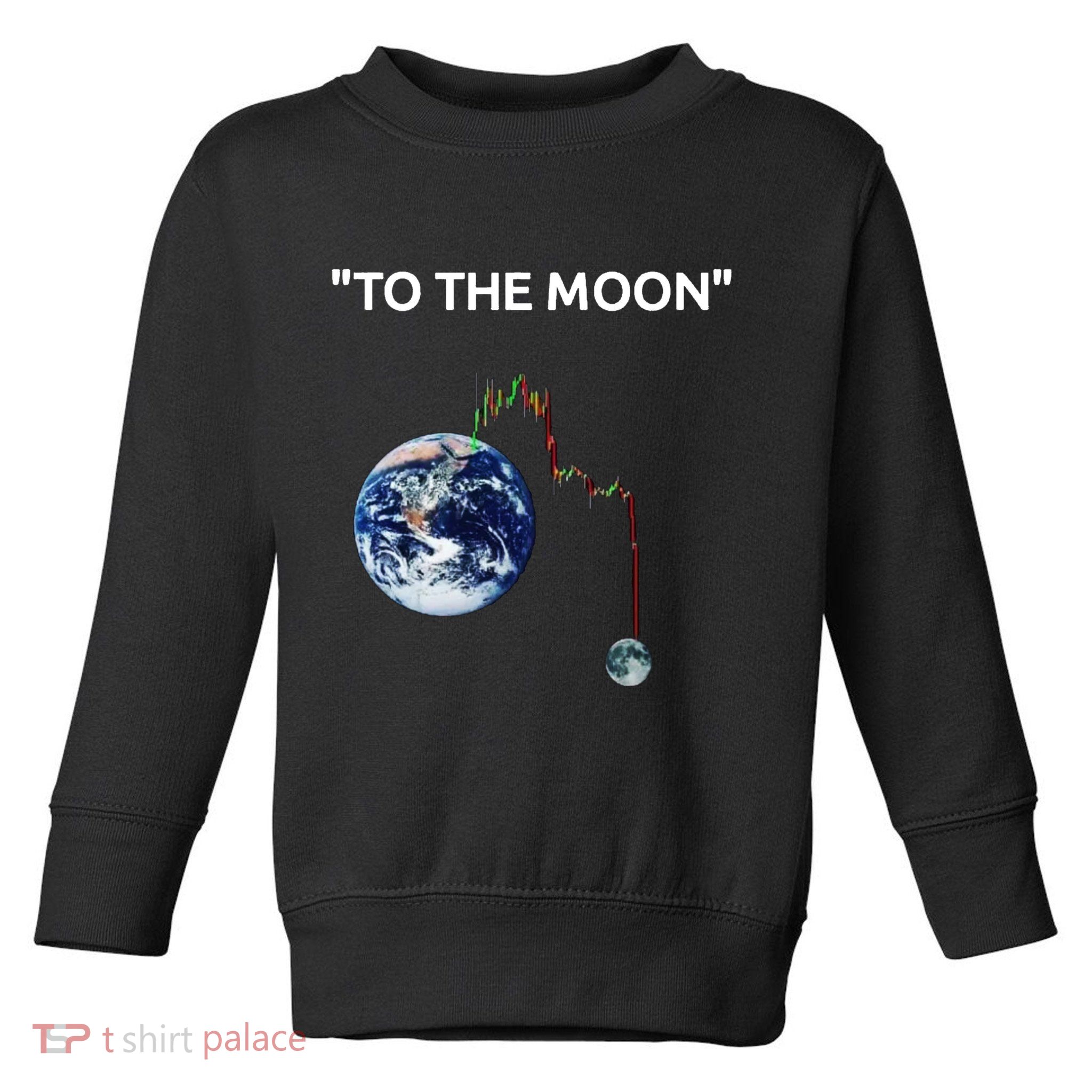 Funny Crypto Going Down To The Moon Toddler Sweatshirt