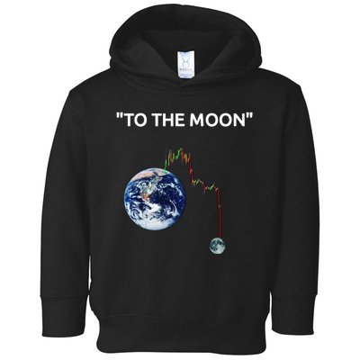 Funny Crypto Going Down To The Moon Toddler Hoodie