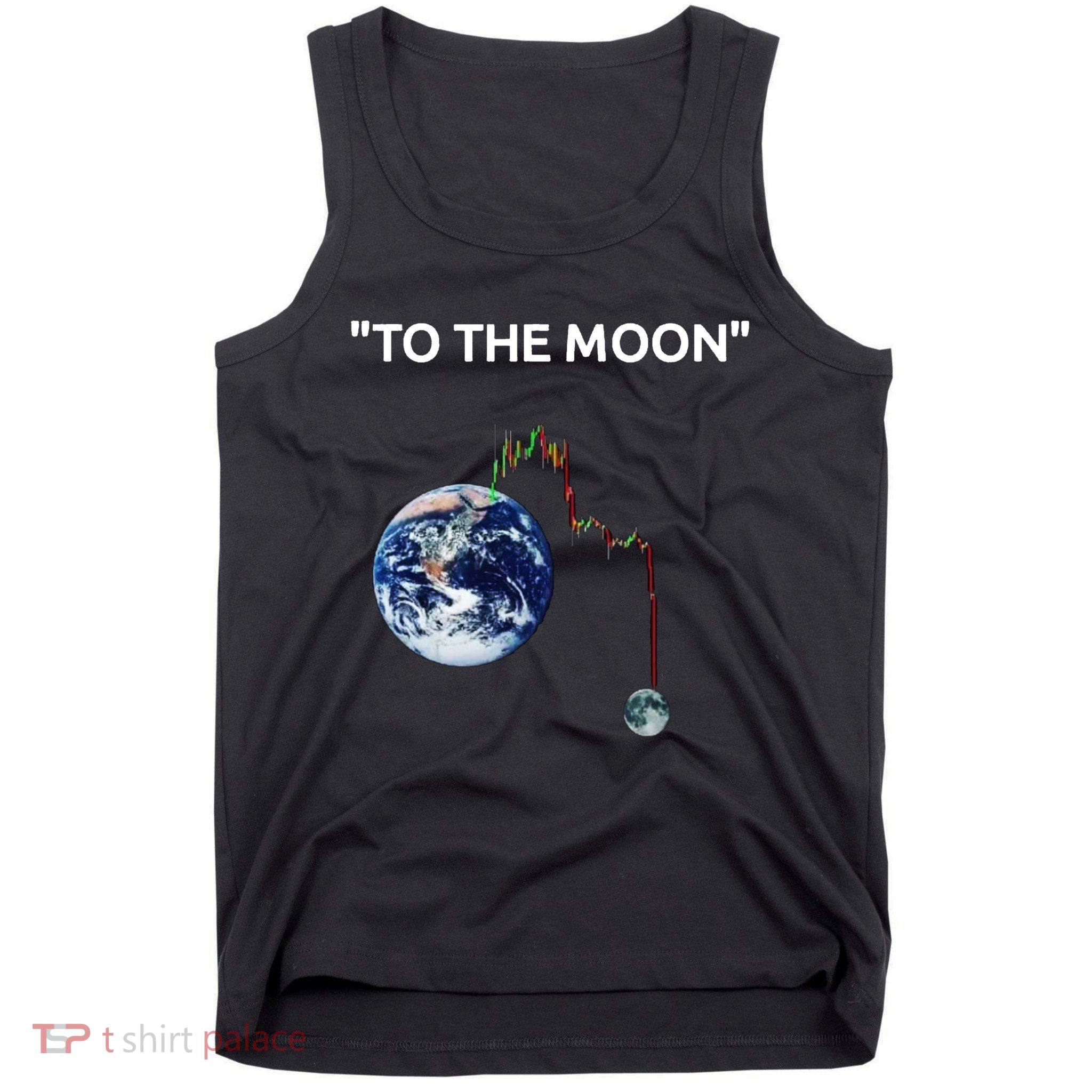 Funny Crypto Going Down To The Moon Tank Top
