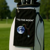 Funny Crypto Going Down To The Moon Golf Towel