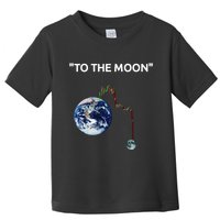 Funny Crypto Going Down To The Moon Toddler T-Shirt