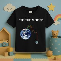 Funny Crypto Going Down To The Moon Toddler T-Shirt
