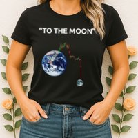Funny Crypto Going Down To The Moon Womens T-Shirt