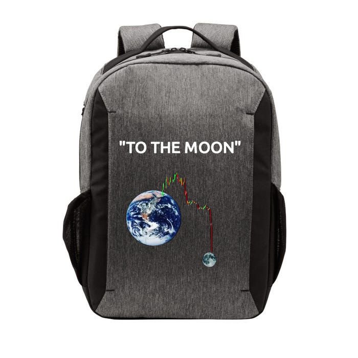 Funny Crypto Going Down To The Moon Vector Backpack