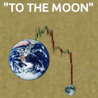 Funny Crypto Going Down To The Moon Garment-Dyed Women's Muscle Tee