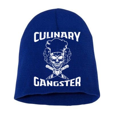 Funny Culinary Gangster Cool Cooking Guru Foodie Great Gift Short Acrylic Beanie