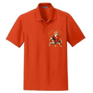 Funny Christmas Giddy Up Jingle Horse Cool Gift Dry Zone Grid Polo