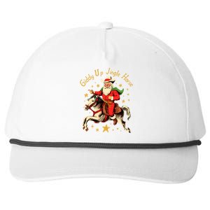 Funny Christmas Giddy Up Jingle Horse Cool Gift Snapback Five-Panel Rope Hat