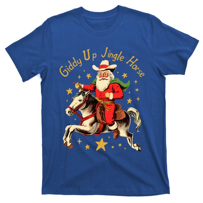 Funny Christmas Giddy Up Jingle Horse Cool Gift T-Shirt